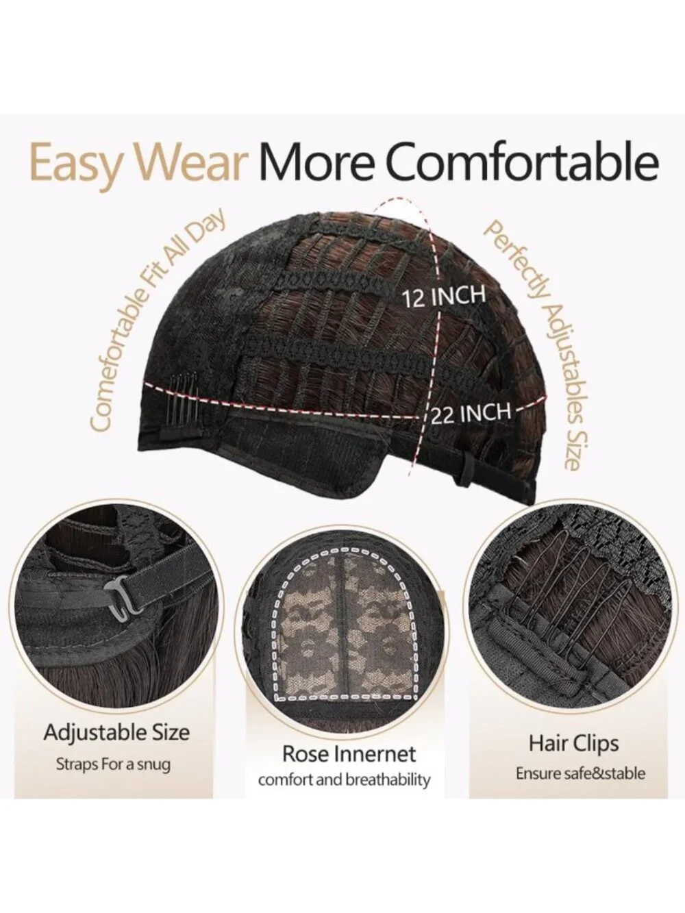 Chic Long Black Wig with Bangs | Straight Layered Style for Women’s Fashion